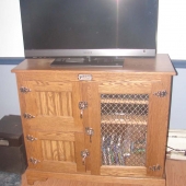 Oak Icebox for TV stand
