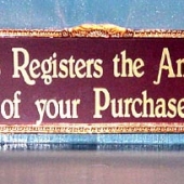 Large Glass Sign - Price: $250.00
